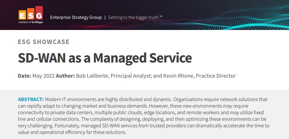 SD Wan as a Managed Service